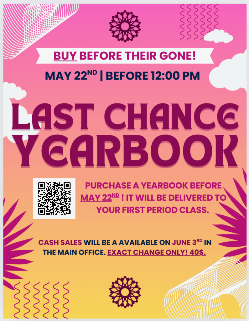 Flyer for memory book sales.